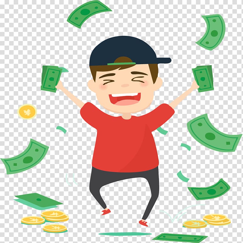 Money , Business man with money transparent background PNG clipart