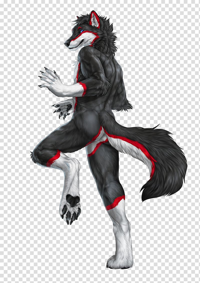 Legendary creature Gray wolf Furry fandom Dragon, wolf transparent background PNG clipart