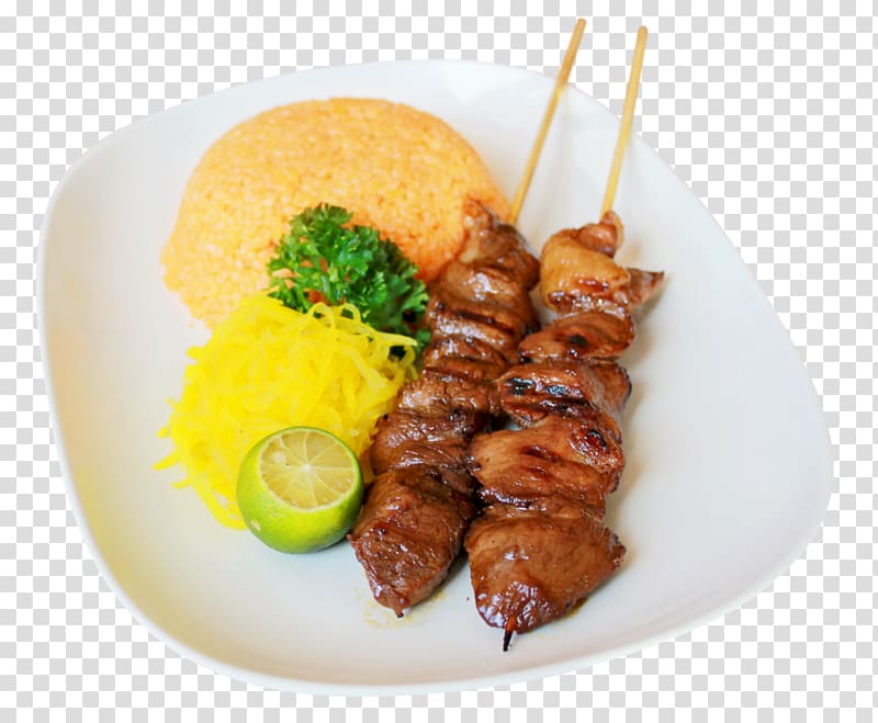 Barbecue grill Satay Souvlaki Dish Food, barbecue transparent background PNG clipart