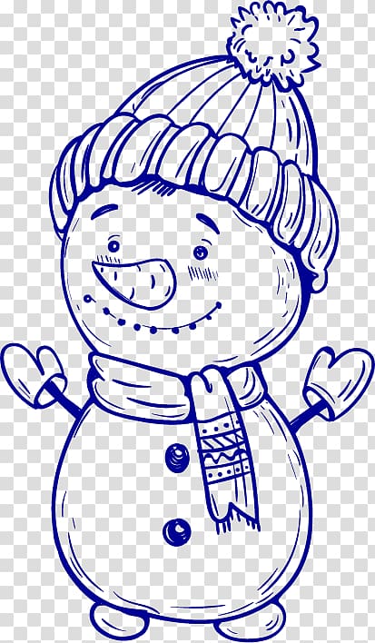 Snowman Christmas Hat , Snowman wearing a hat transparent background PNG clipart