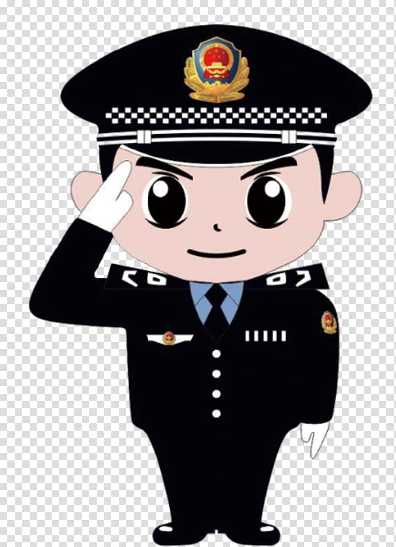 Police officer Cartoon Icon, Cartoon people police transparent background PNG clipart