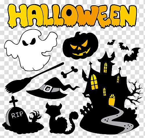 halloween ghosts transparent background PNG clipart