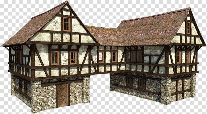Minecraft Middle Ages Manor house Building, Houses transparent background PNG clipart