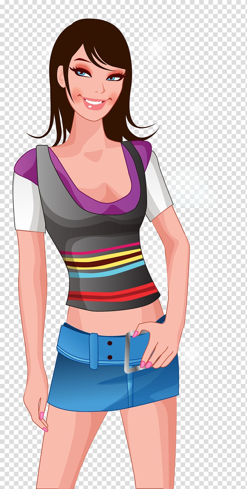 Girl Woman Illustration, Fitness girl transparent background PNG clipart