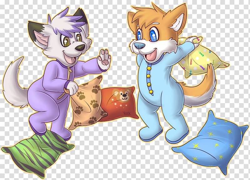 Cat Canidae Paw Pillow fight Crobat, Pillow Fight transparent background PNG clipart
