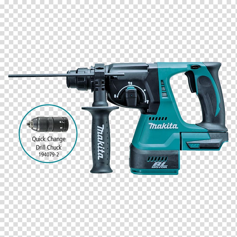 Makita 18v Rotary Hammer Hammer drill SDS Augers, hammer transparent background PNG clipart
