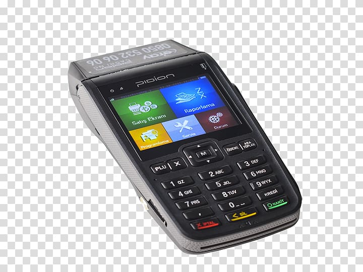 Feature phone Point of sale Cash register EFTPOS POS cihazı, smartphone transparent background PNG clipart