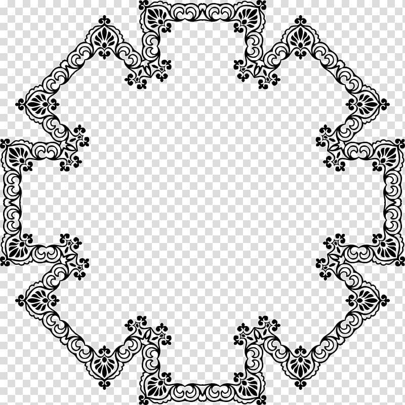 Frames Black and white Vintage clothing , vintage border transparent background PNG clipart