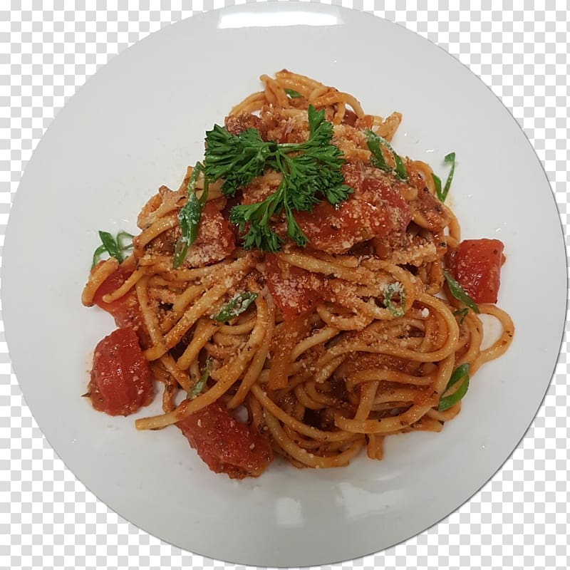 Spaghetti alla puttanesca Spaghetti aglio e olio Pasta al pomodoro Taglierini, sushi transparent background PNG clipart