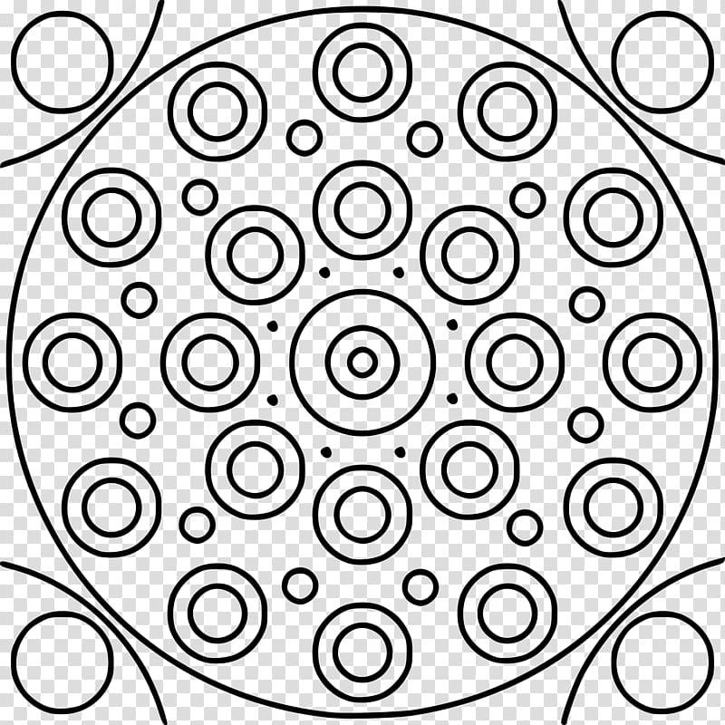 Mandala Drawing Coloring book Geometry Tibetan art, mandala square transparent background PNG clipart