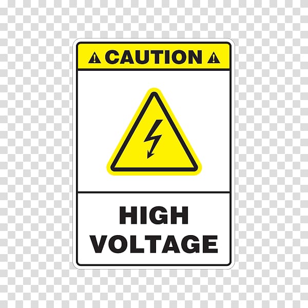 High voltage Electric potential difference Warning sign , high voltage transparent background PNG clipart