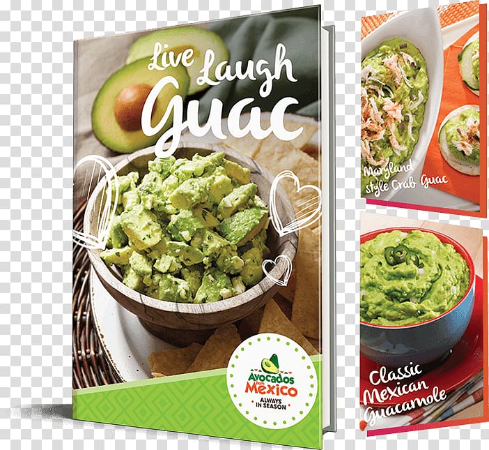 Guacamole Recipe Vegetarian cuisine Asian cuisine Side dish, salad transparent background PNG clipart