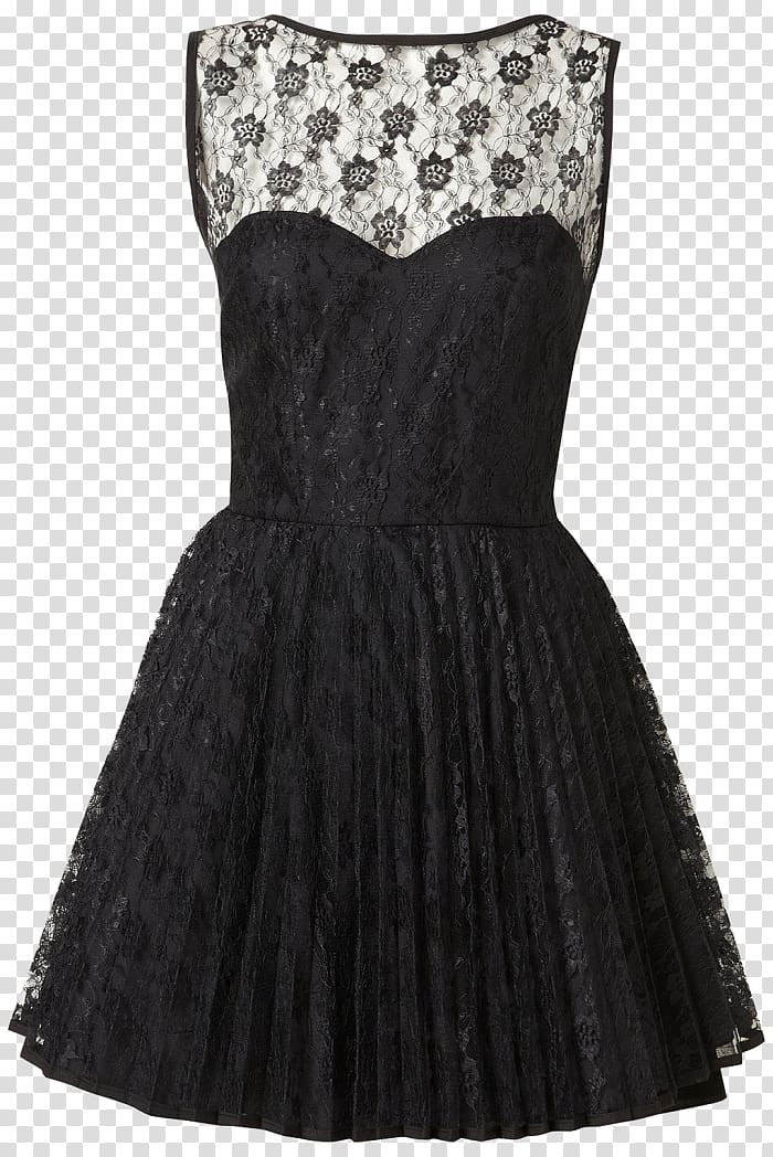 Little black dress Lace Fashion Sleeve, dress transparent background PNG clipart