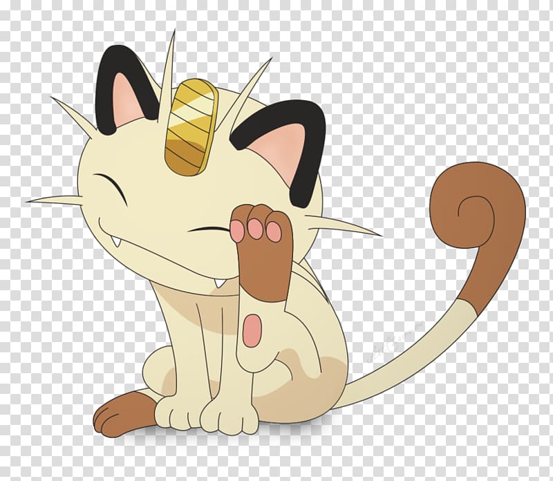 Whiskers Meowth Pokémon Sun and Moon, others transparent background PNG clipart