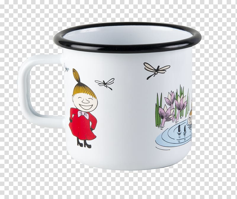 Little My Moomintroll Moomins Mug Coffee cup, mug transparent background PNG clipart