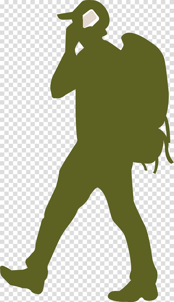 Backpacking Silhouette , Person Walking transparent background PNG clipart