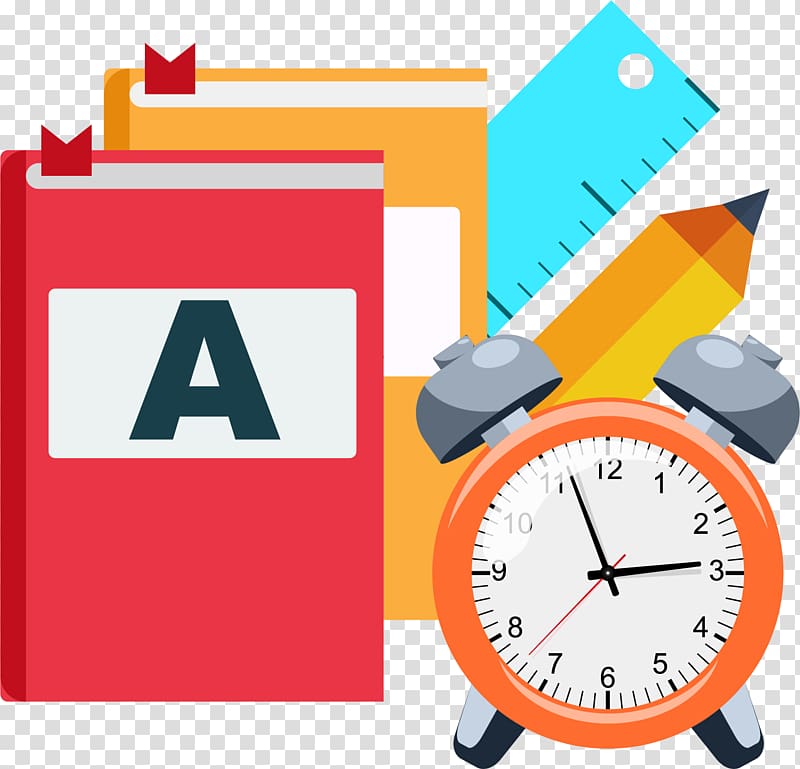 Adobe Illustrator , Hand-painted clock textbooks transparent background PNG clipart