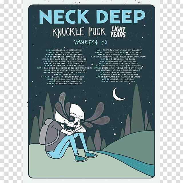 Neck Deep Knuckle Puck Pop punk Punk rock Split, Punk Concert transparent background PNG clipart