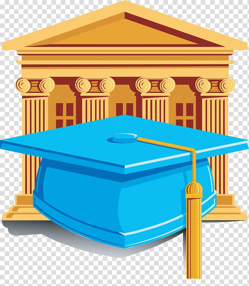 Graduation ceremony Doctorate Academic degree , Graduation of blue doctor cap transparent background PNG clipart