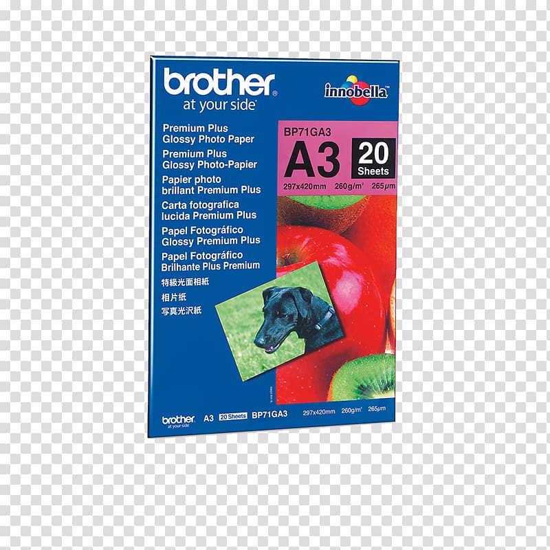 A4 Premium Glossy Paper Brother Industries Printing Inkjet paper, inkjet material transparent background PNG clipart