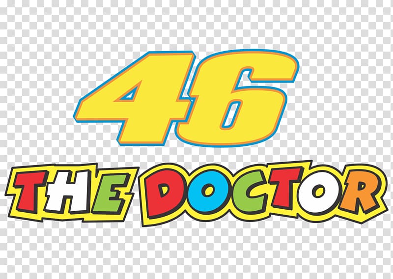 46 The Doctor logo, Grand Prix motorcycle racing Movistar Yamaha MotoGP Motorcycle Racer Mugello Circuit Sticker, valentino rossi transparent background PNG clipart