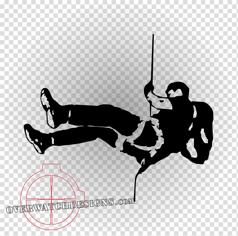 Abseiling Rope rescue Helicopter Search and rescue, over watch transparent background PNG clipart
