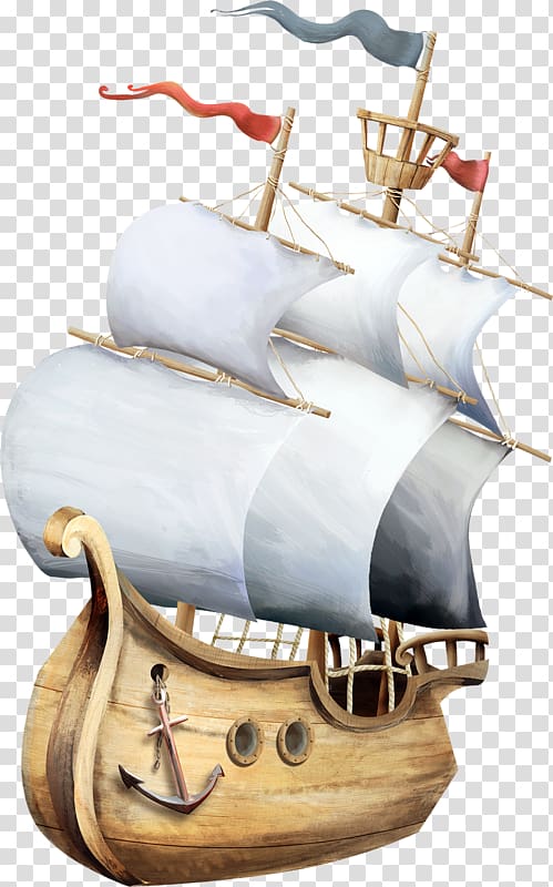 Caravel Sailboat Sailing ship , boat transparent background PNG clipart