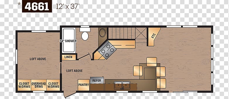 Park model Campervans Floor plan Caravan RVT.com, park floor transparent background PNG clipart