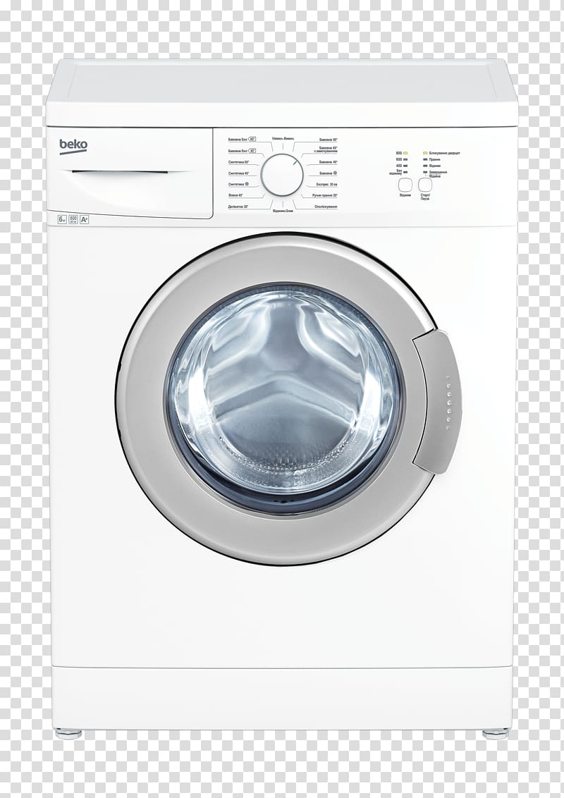 Washing Machines Home appliance Beko Major appliance Clothes dryer, washing machine transparent background PNG clipart