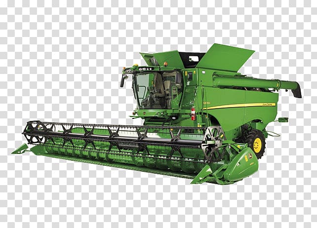John Deere Model 4020 Combine Harvester Agriculture Tractor, Combine Harvester transparent background PNG clipart