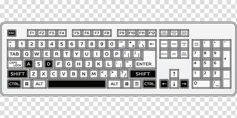 Computer keyboard Numeric Keypads Space bar QWERTY, blueberry jam transparent background PNG clipart