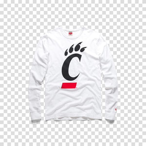 University of Cincinnati Sleeve T-shirt Cincinnati Bearcats football Sweater, T-shirt transparent background PNG clipart
