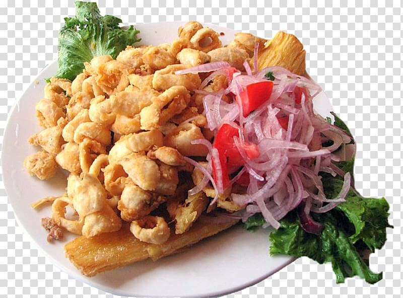 Peruvian cuisine Jalea Peruvian ceviche Olivier salad, fish transparent background PNG clipart