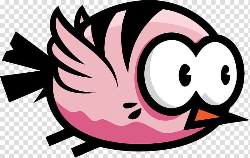 Flappy Bird Tap Bird 2D Spike Bird, flying bird transparent background PNG clipart