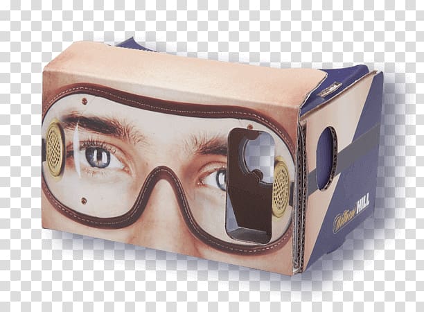 Google Cardboard Virtual reality headset Goggles, Jurassic Vr Google Cardboard transparent background PNG clipart