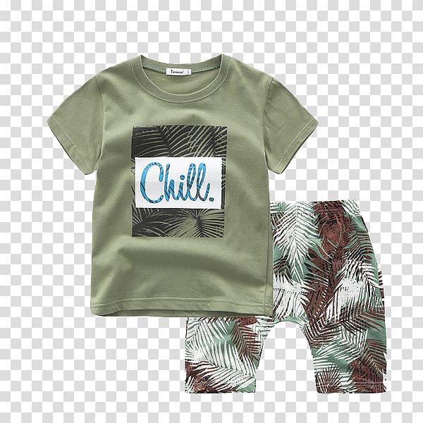 T-shirt Childrens clothing, Summer child suit transparent background PNG clipart