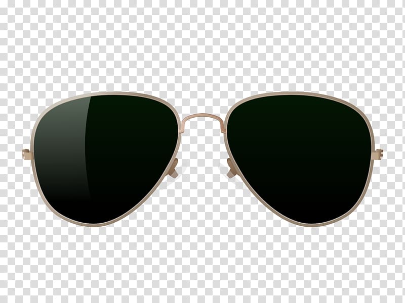 Gold-colored framed Aviator-style sunglasses illustration, Sunglasses  Airplane 0506147919, Aviator Sunglass Free transparent background PNG  clipart | HiClipart