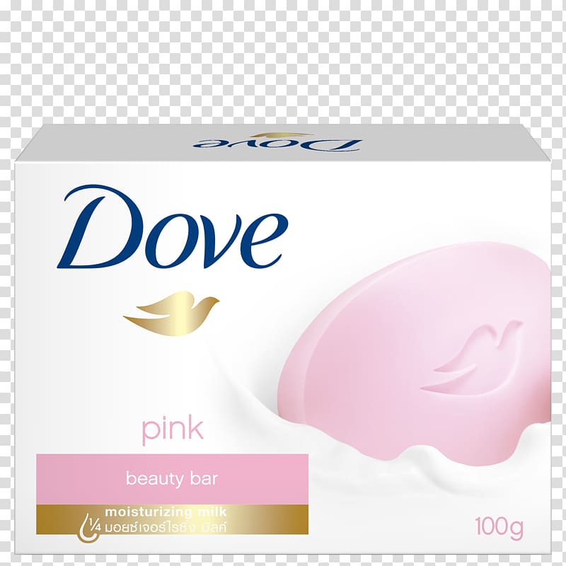 Cream Dove Soap, pink bar transparent background PNG clipart