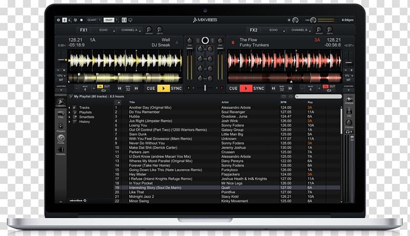 Cross/CrossDJ Disc jockey Computer Software Computer DJ DJ controller, DJ MIX transparent background PNG clipart