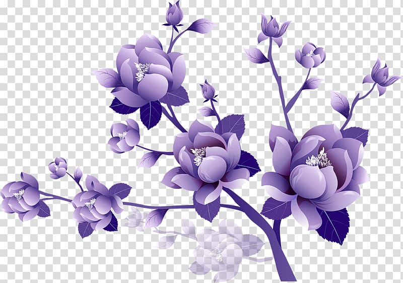 Purple Flower , Painted Large Purple Flower Clipsrt, purple flowers illustration transparent background PNG clipart