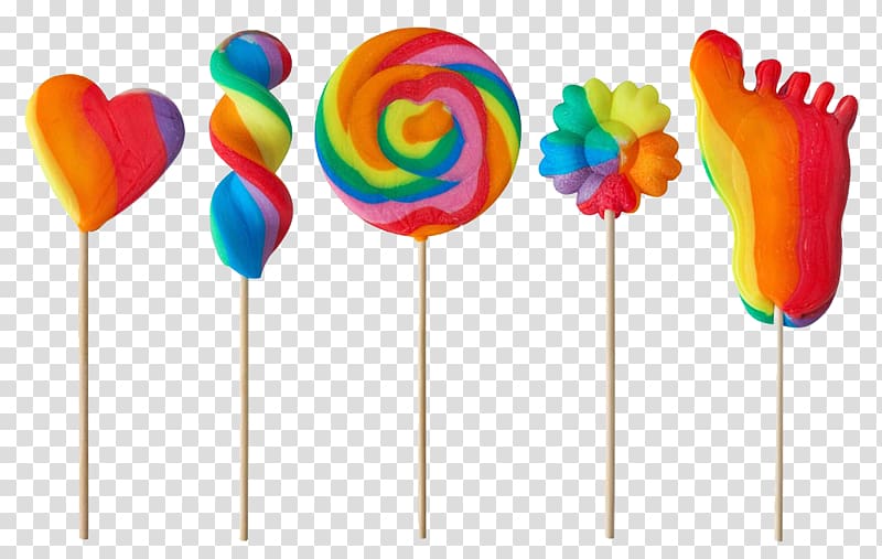 Lollipop Stick candy Cotton candy , Colorful candy transparent background PNG clipart