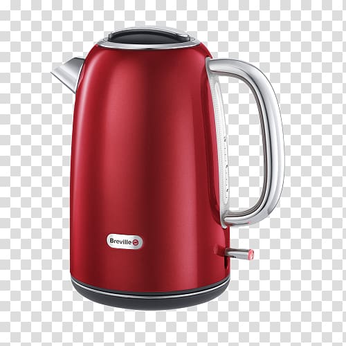 Kettle Breville Toaster Coffeemaker Kitchen, Red kettle transparent background PNG clipart