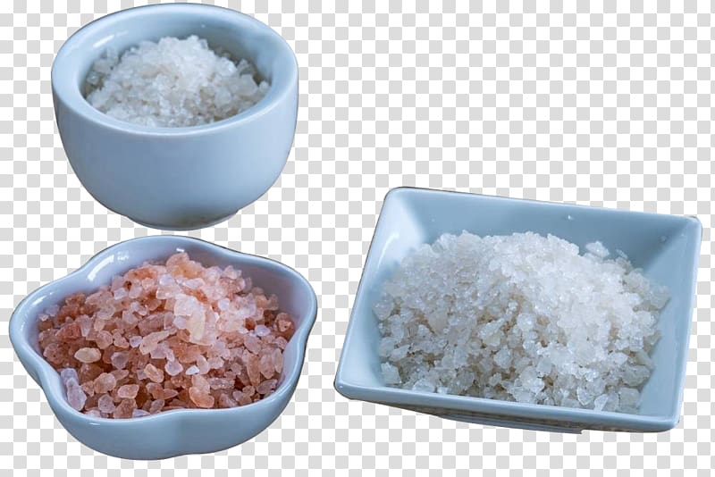 Kosher salt Sodium chloride Bowl Sea salt, The thick salt of the bowl transparent background PNG clipart