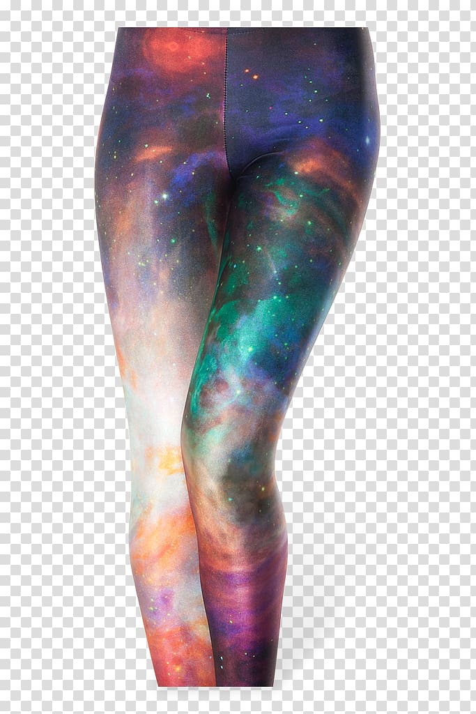 Leggings Yoga pants Clothing Tights, galaxy transparent background PNG clipart