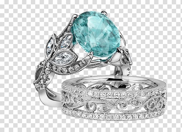 Wedding ring Jewellery Sapphire Turquoise, upscale jewelry transparent background PNG clipart