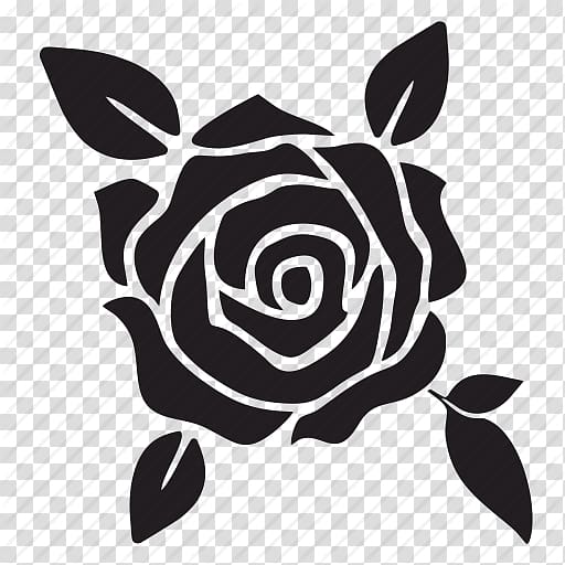 Silhouette drawing of black rose, Black rose Silhouette , Svg Rose