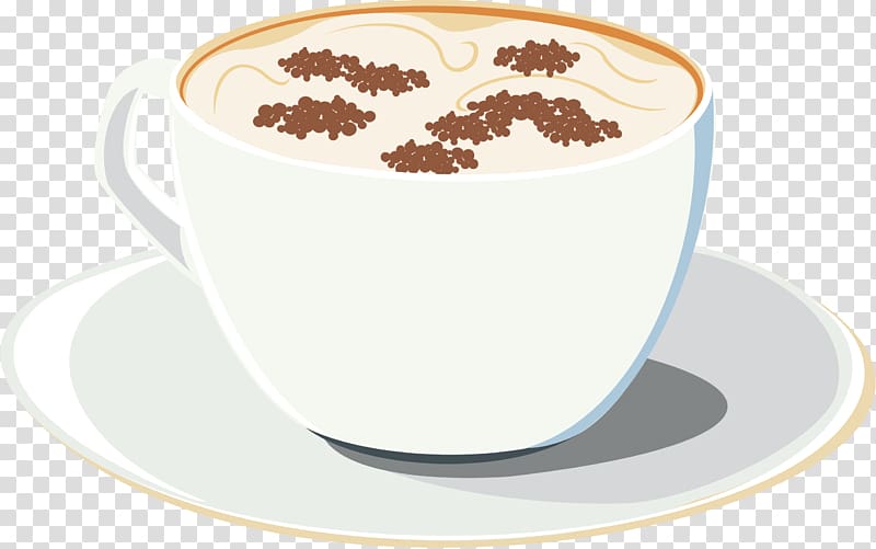 Coffee Tea Cappuccino Breakfast Drink, choco transparent background PNG clipart