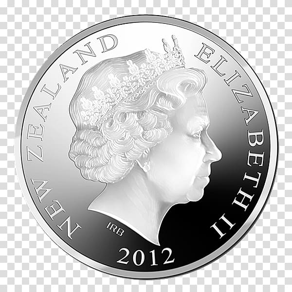 New Zealand dollar Perth Mint Silver coin, Coin transparent background PNG clipart