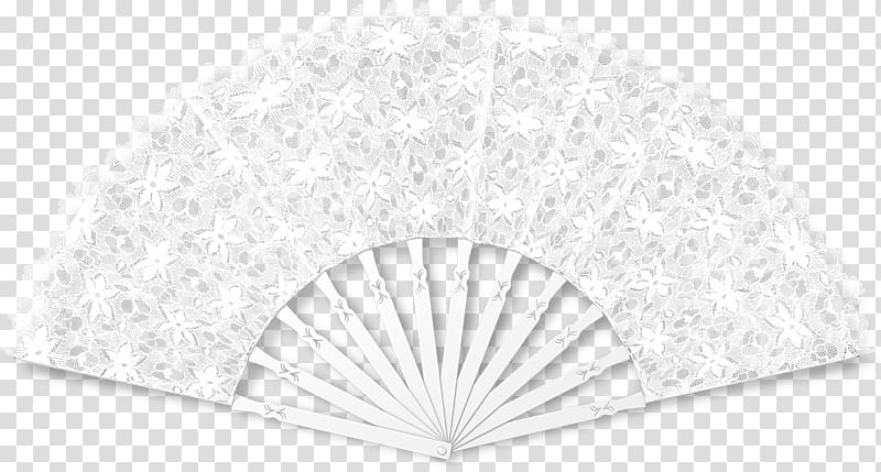 White Hand fan Line Headgear, fan transparent background PNG clipart