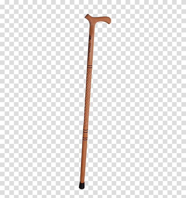 Brown wooden walking cane, Wooden Walking Stick transparent background PNG  clipart